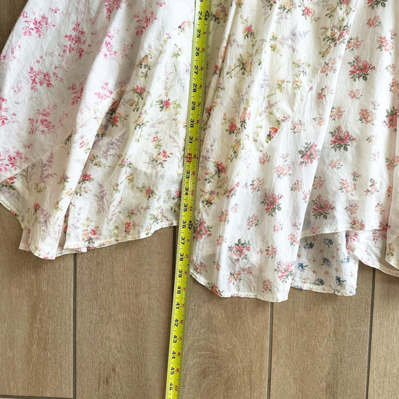 Polo Ralph Lauren Maxi Patchwork Floral Skirt Women Size 16 Peasant Boho Cottage - Picture 10 of 10